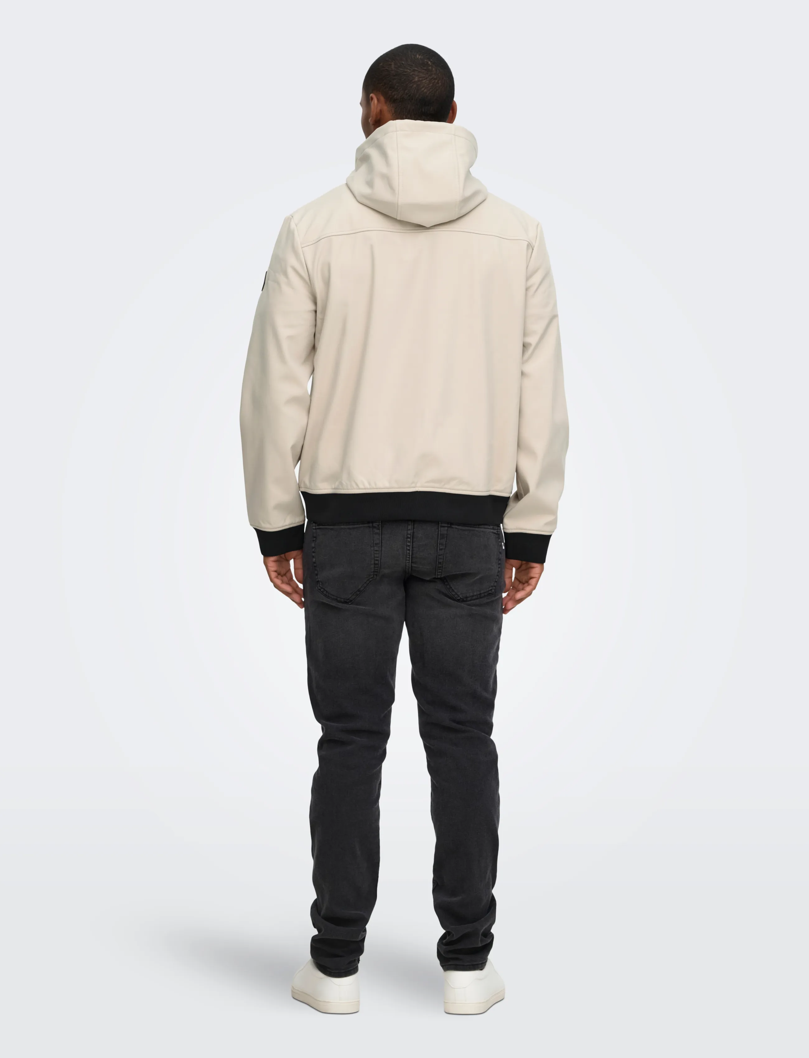 ONLY & SONS - ONSBOWIE SOFTSHELL BOMBER NOOS - frühlingsjacken - silver lining - 3