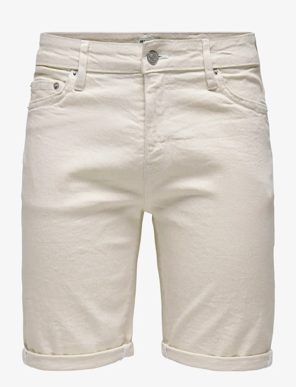 ONLY & SONS - ONSPLY ECRU 9296 AZG DNM SHORTS - jorts - ecru - 1