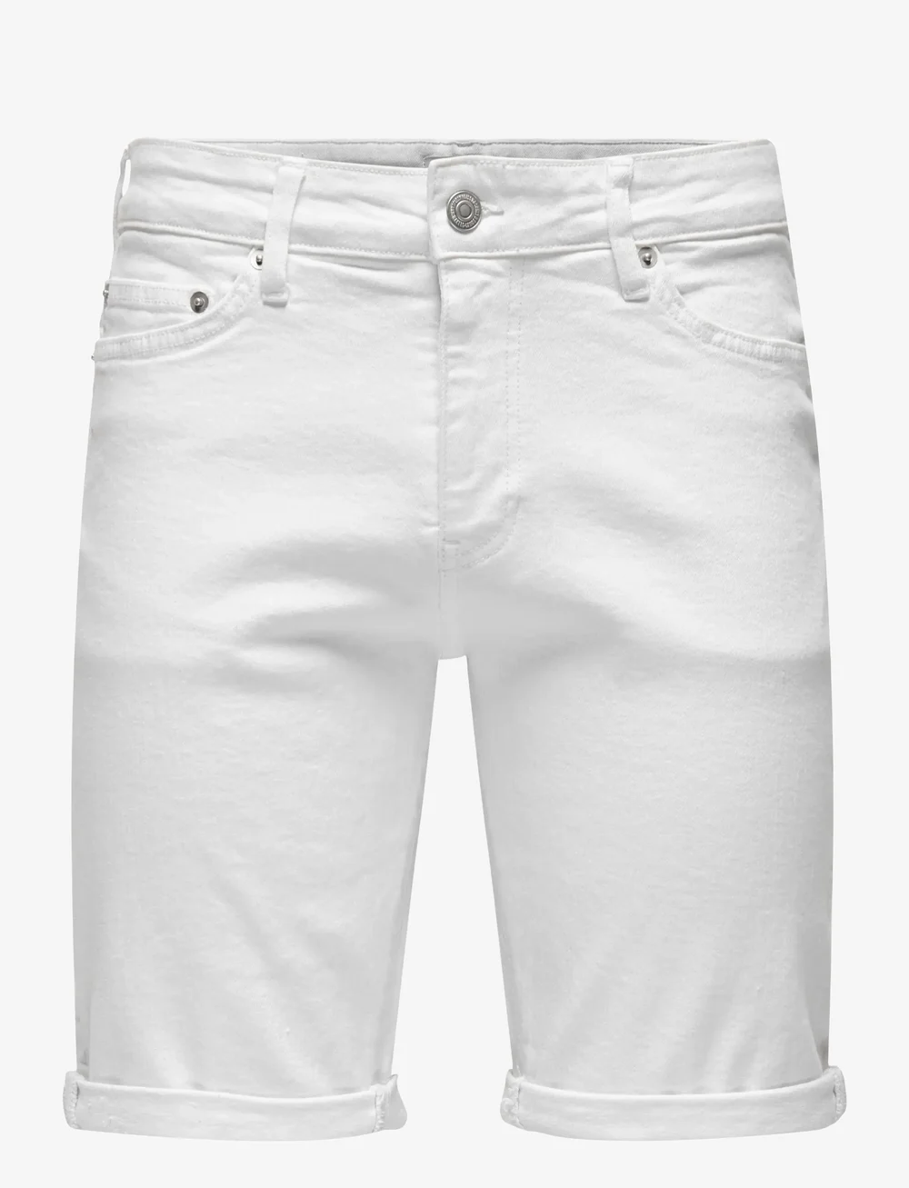 ONLY & SONS - ONSPLY WHITE 9297 AZG DNM SHORTS NOOS - jorts - white - 1