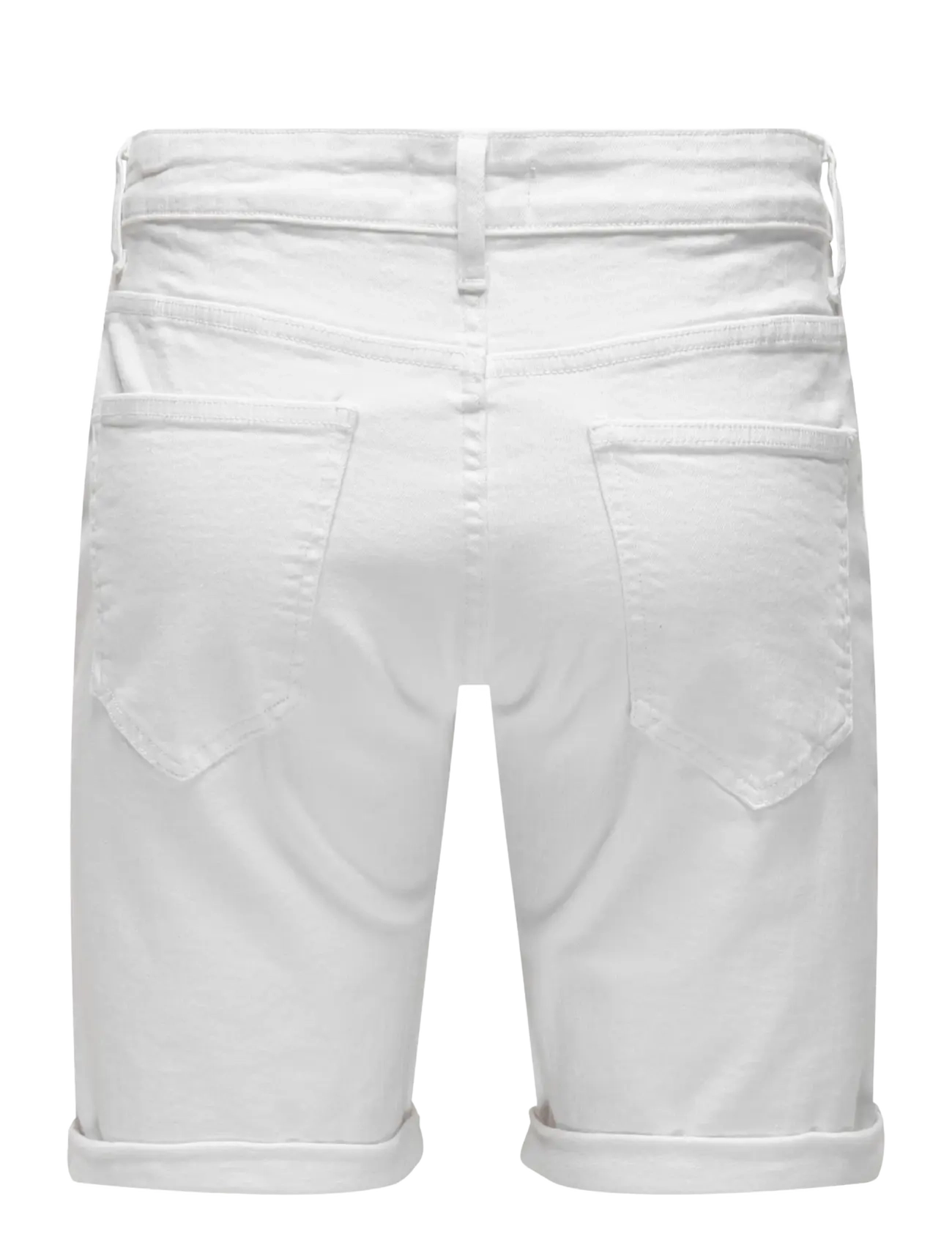 ONLY & SONS - ONSPLY WHITE 9297 AZG DNM SHORTS - jeans shorts - white - 2