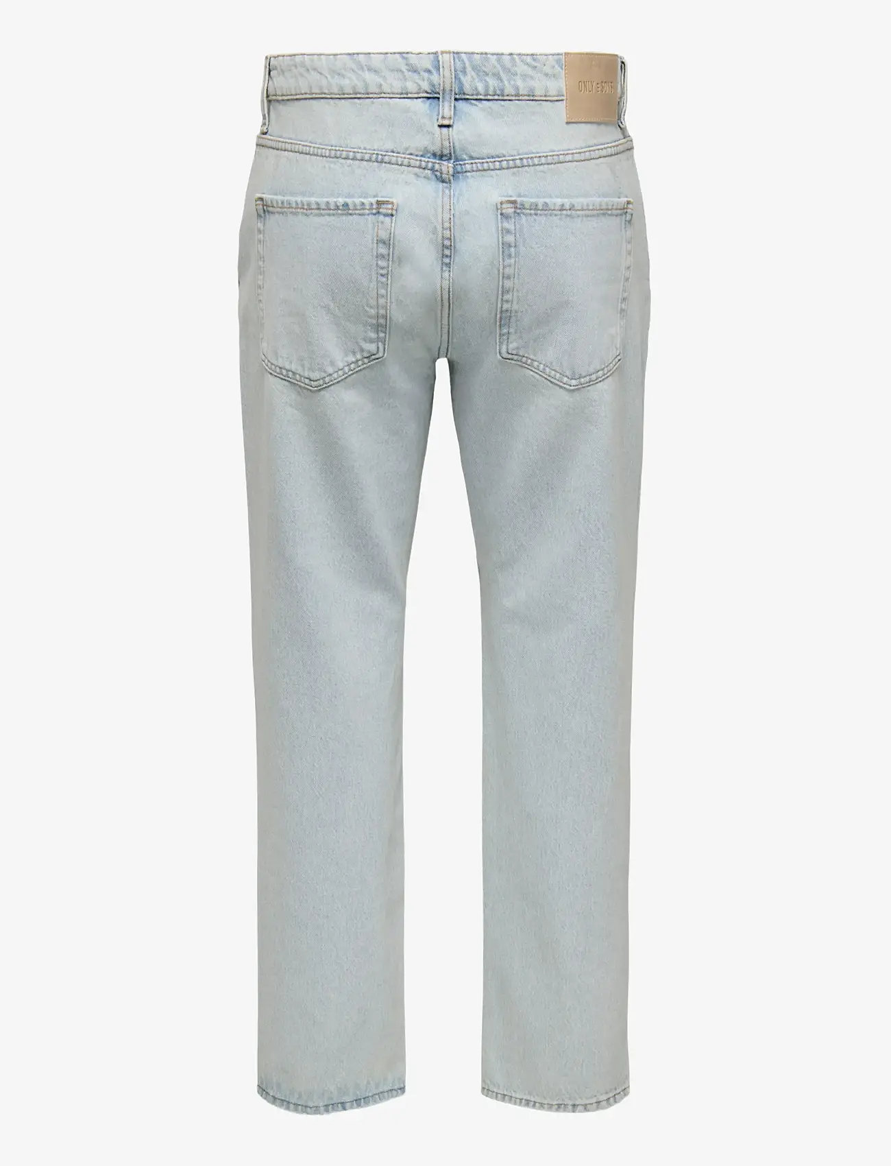 ONLY & SONS - ONSEDGE STRAIGHT LB 9393 DOT DNM NOOS - regular jeans - light blue bleached denim - 2