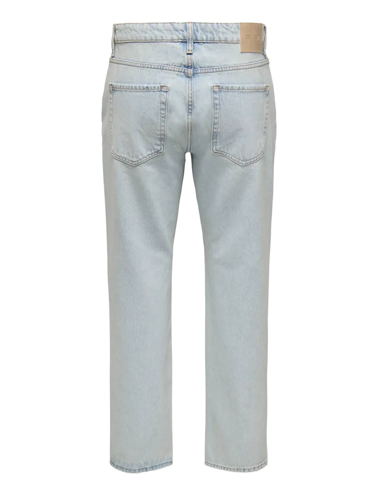 ONLY & SONS - ONSEDGE STRAIGHT LB 9393 DOT DNM NOOS - regular jeans - light blue bleached denim - 2