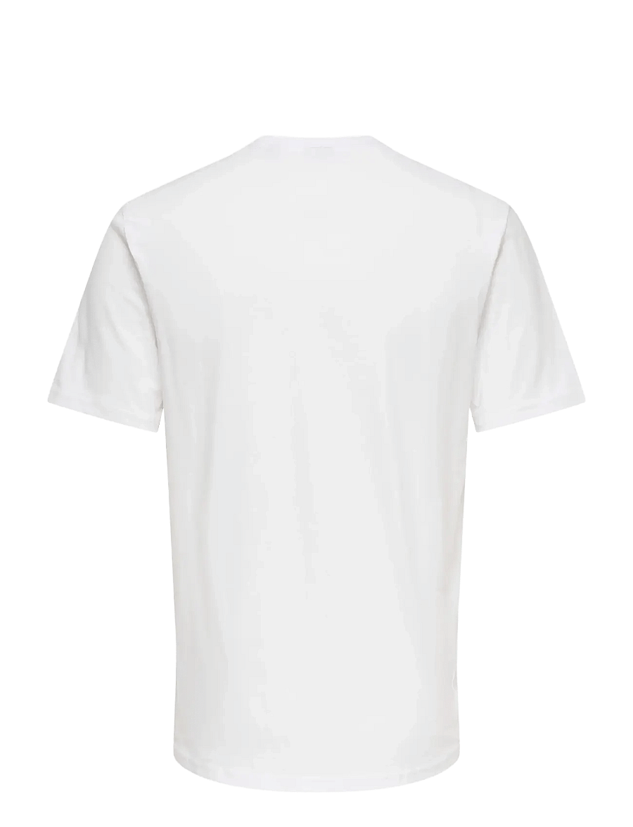 ONLY & SONS - ONSMAGDY LIFE REG PHOTOPRINT SS TEE - lühikeste varrukatega t-särgid - bright white - 1