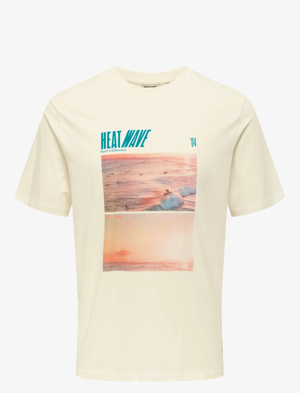 ONLY & SONS - ONSMAGDY LIFE REG PHOTOPRINT SS TEE - lühikeste varrukatega t-särgid - cloud dancer - 1