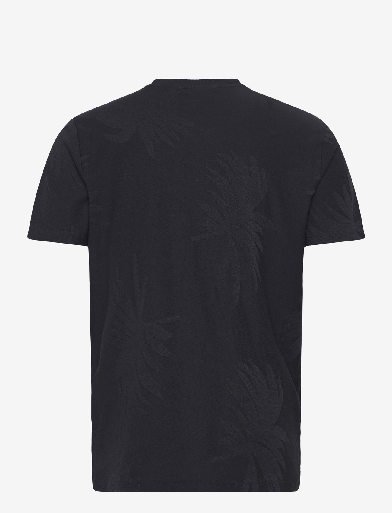 ONLY & SONS - ONSMARCO LIFE REG PALM JACQUARD SS TEE - kortærmede t-shirts - dark navy - 1