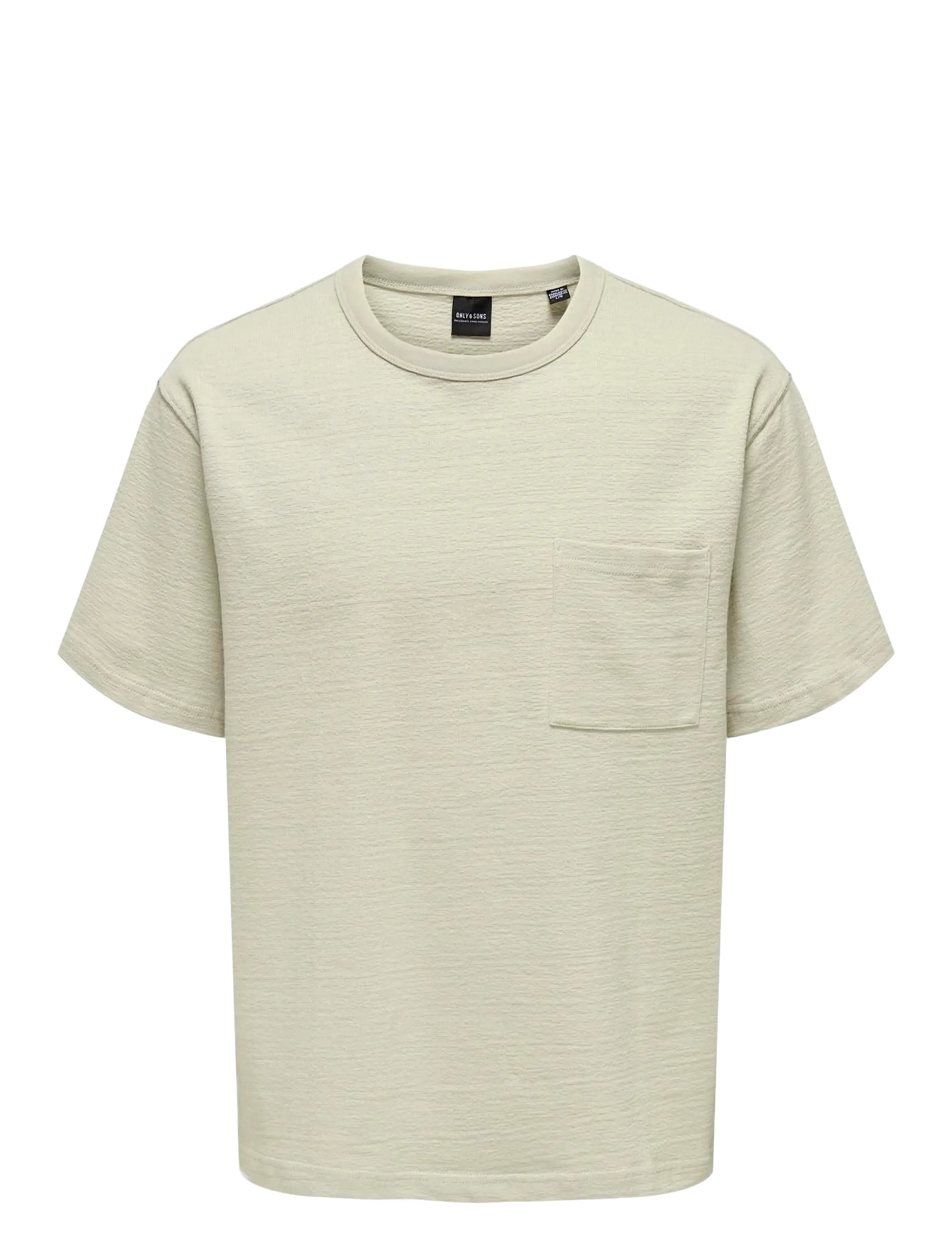 ONLY & SONS ONSKANE RLX DESIGN TERRY SS TEE - Riided - SILVER LINING / beige