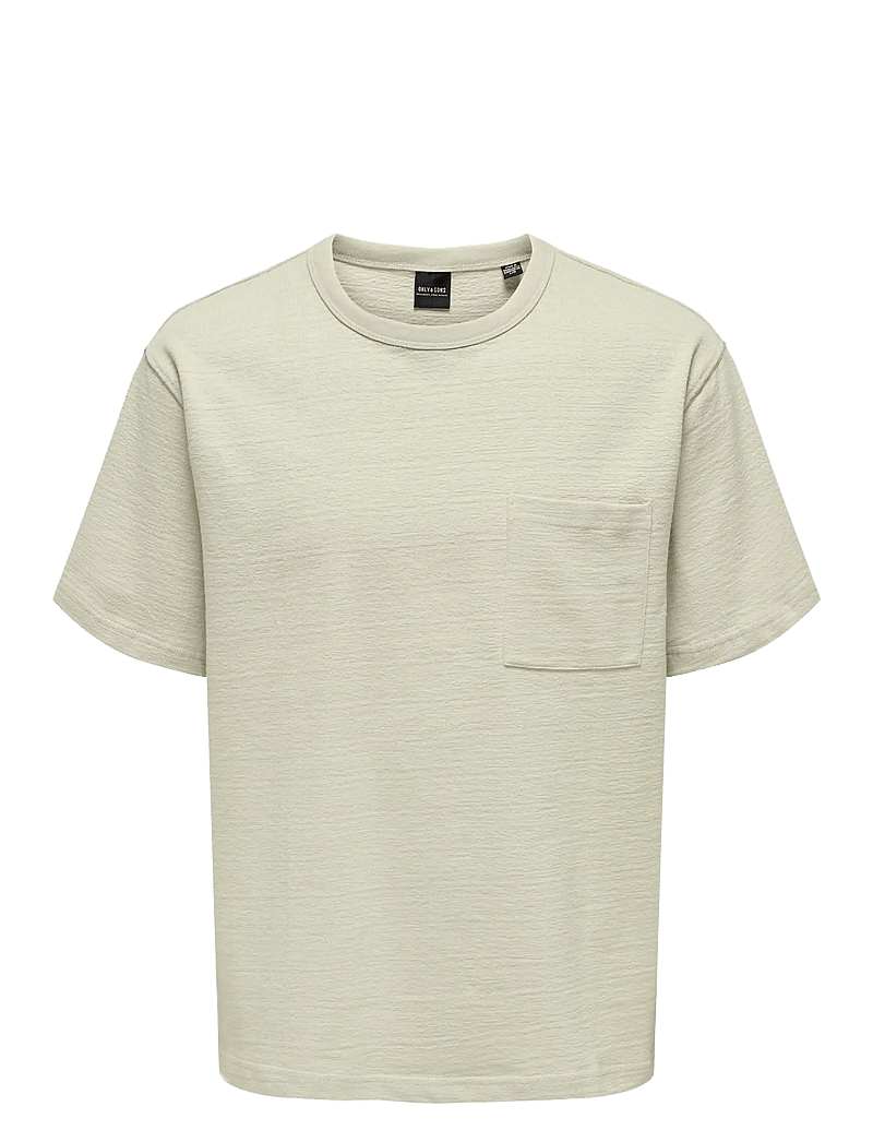 ONLY & SONS - ONSKANE RLX DESIGN TERRY SS TEE - t-shirts à manches courtes - silver lining - 0
