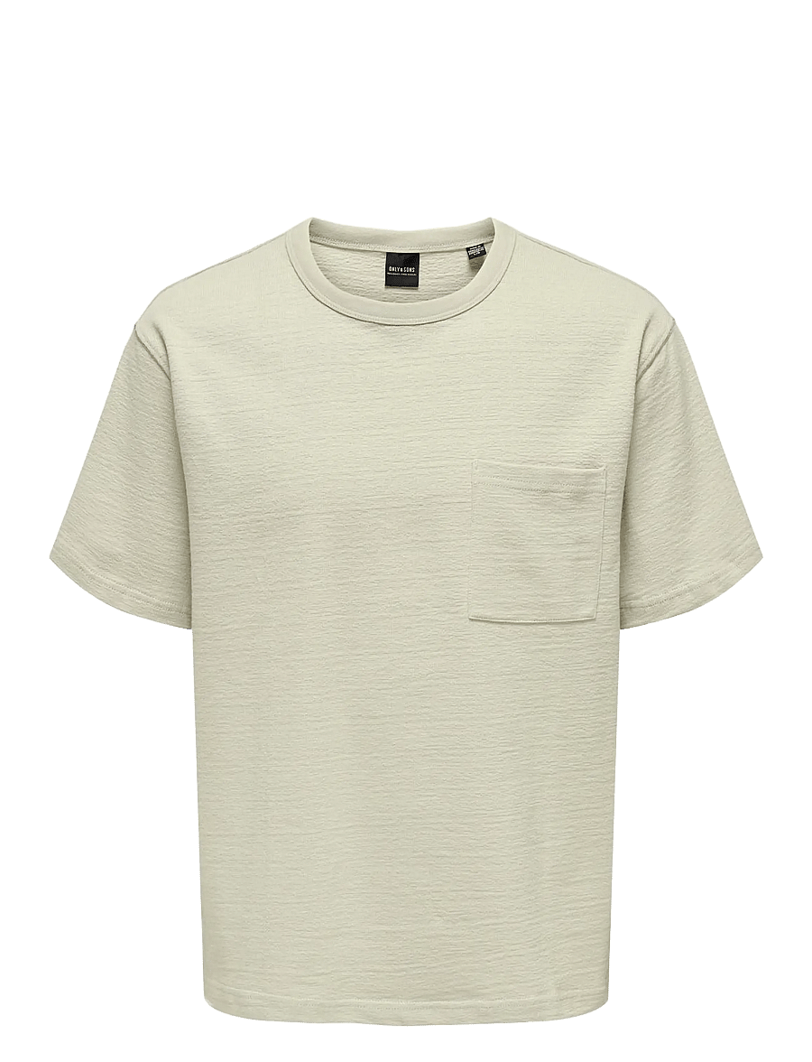 ONLY & SONS - ONSKANE RLX DESIGN TERRY SS TEE - kurzärmelig - silver lining - 0