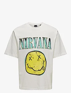 ONSNIRVANA LIC RLX SS TEE, ONLY & SONS