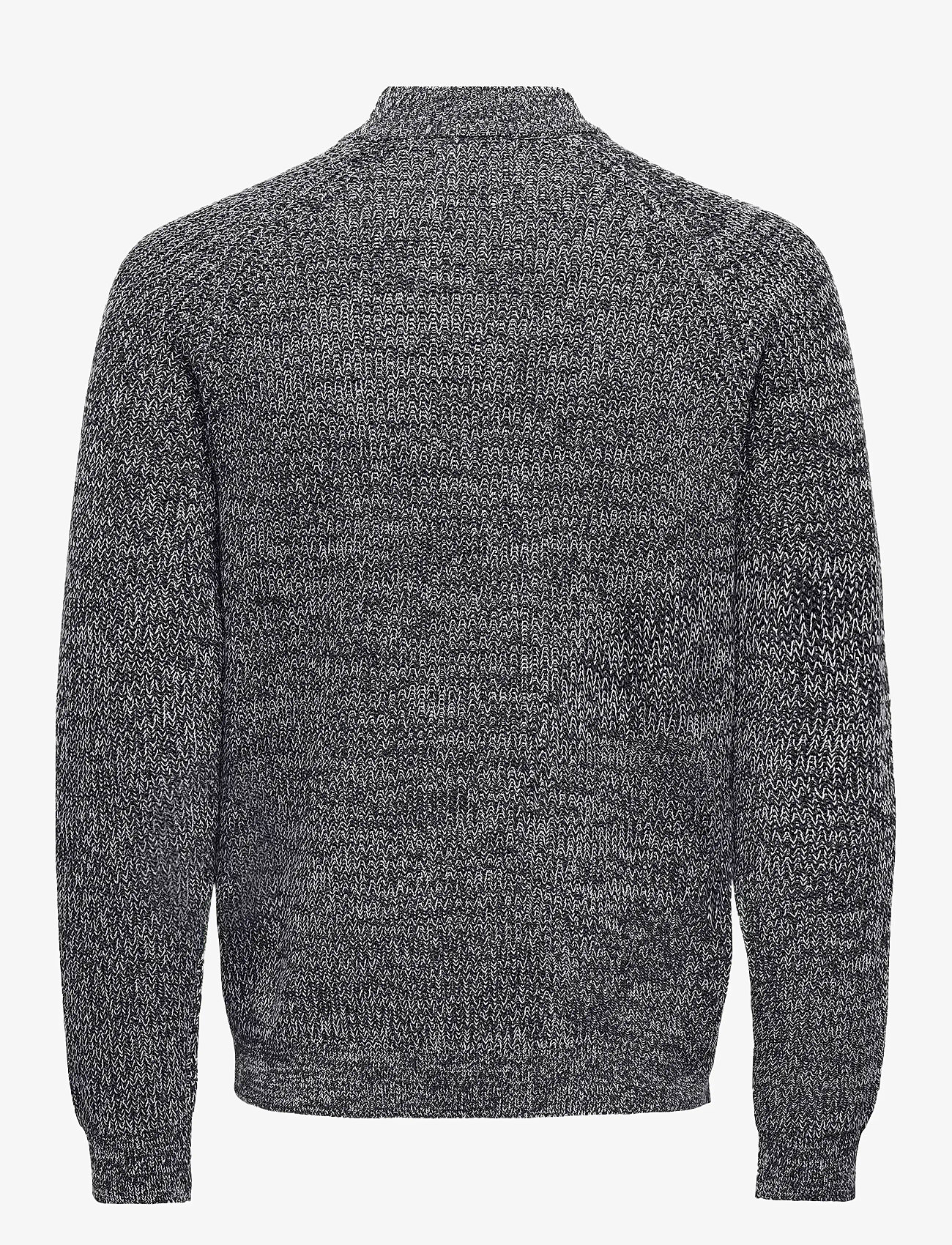 ONLY & SONS - ONSFELIP LIFE REG 5 TWIST HIGH NECK KNIT - navy blazer - 1