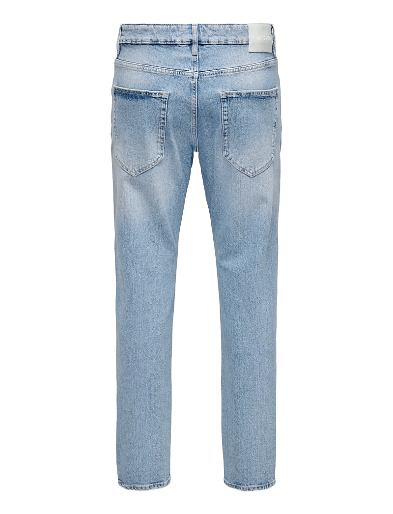 ONLY & SONS - ONSYOKE TAPERED LB 9684 DOT DNM NOOS - tapered jeans - light blue denim - 2