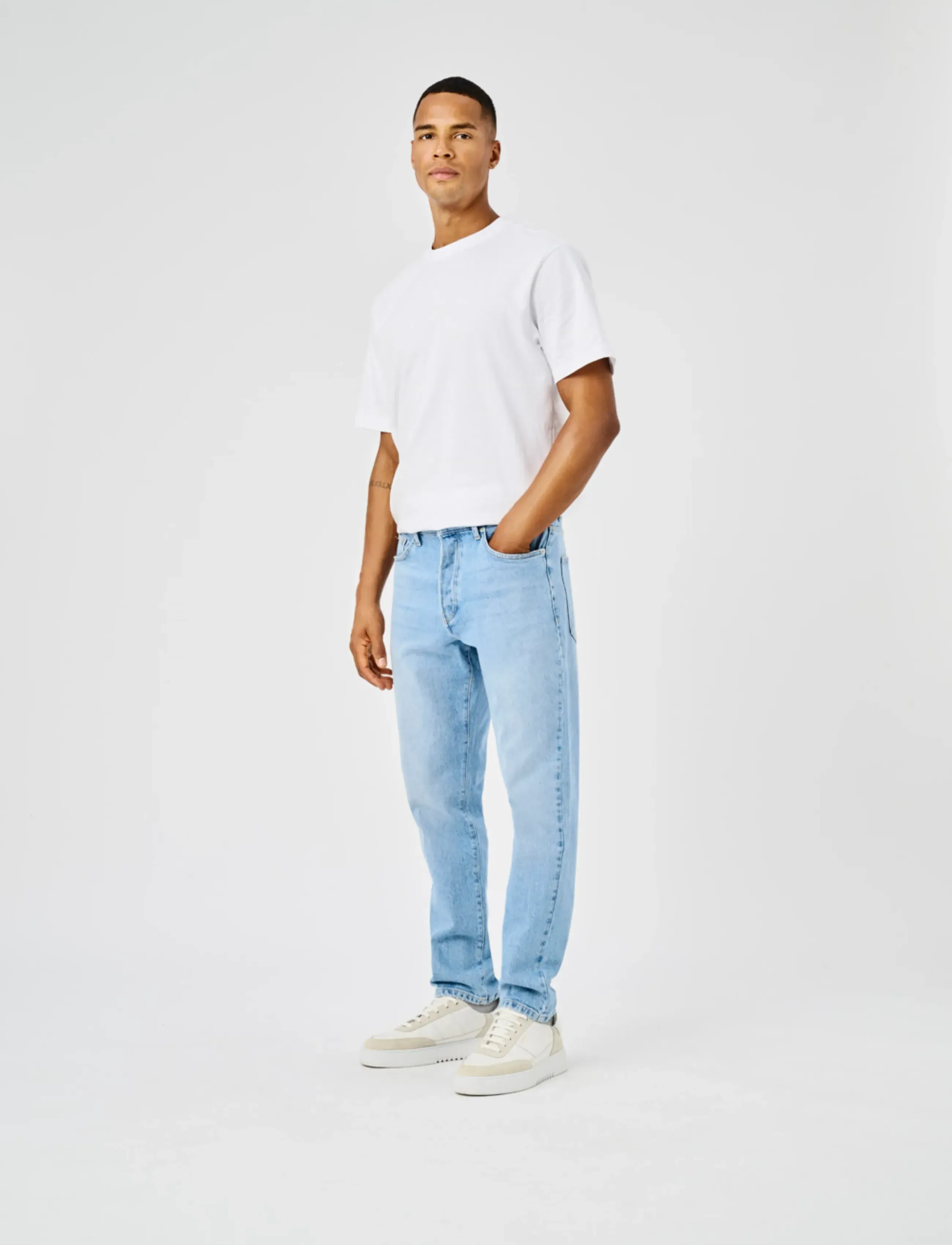 ONLY & SONS ONSYOKE TAPERED LB 9684 DOT DNM NOOS - Kollektionen - LIGHT BLUE DENIM / blue