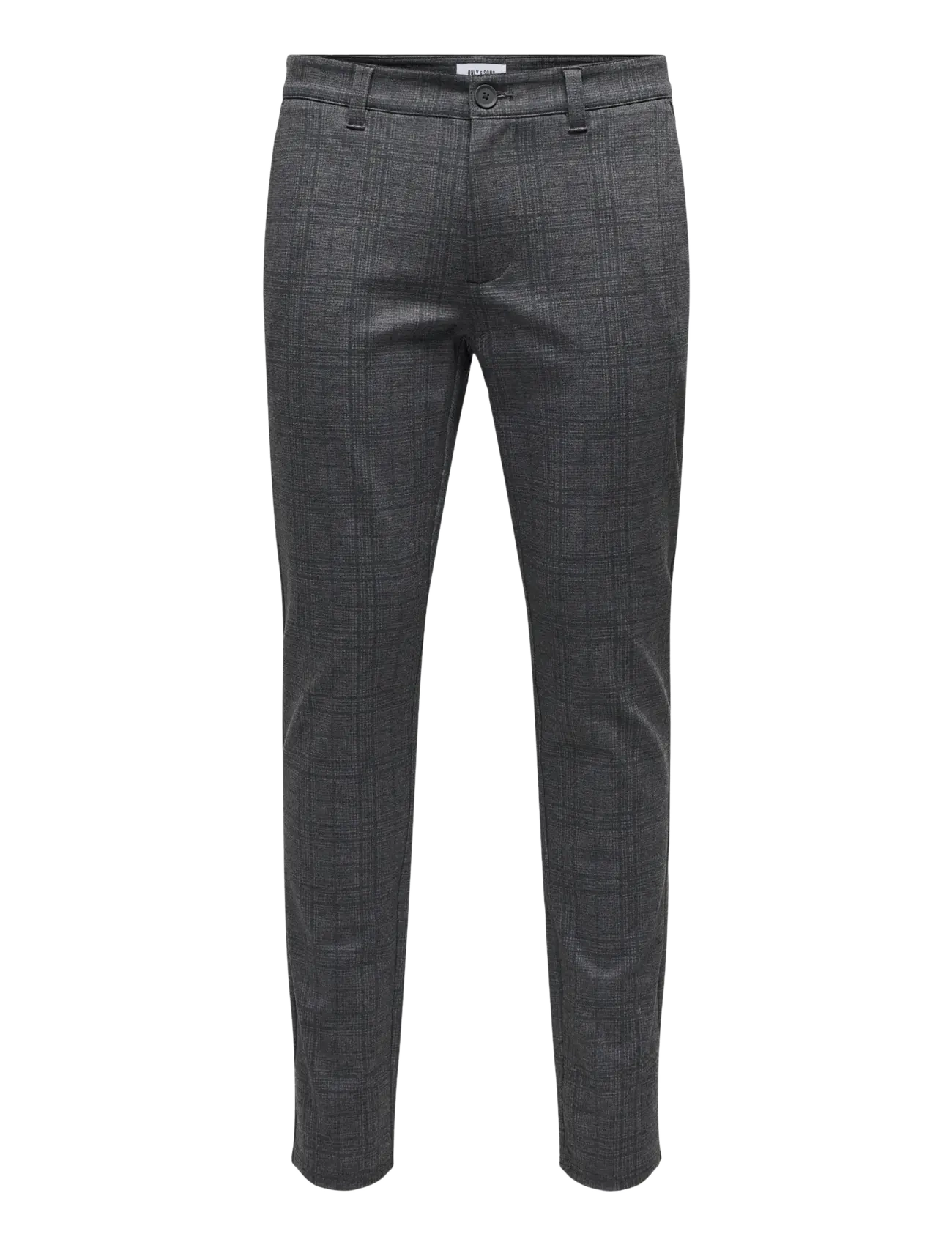 ONLY & SONS ONSMARK SLIM CHECK 020933 PANT NOOS - Byxor - DEMITASSE / grey