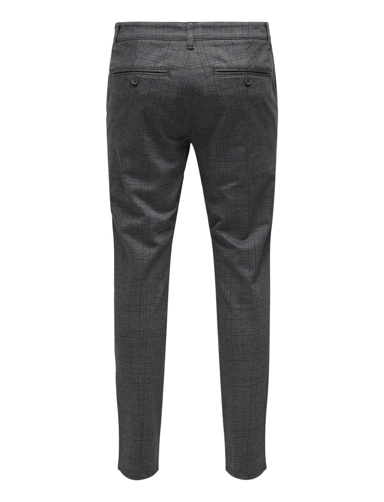 ONLY & SONS - ONSMARK SLIM CHECK 020933 PANT NOOS - demitasse - 2