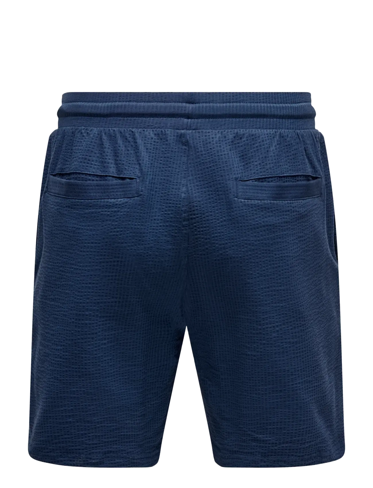 ONLY & SONS - ONSKIAN LIFE REG SEERSUCKER SHORTS NOOS - casual shorts - naval academy - 2