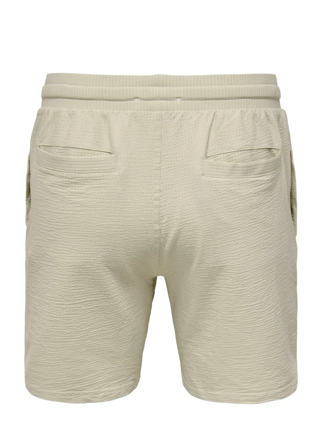 ONLY & SONS - ONSKIAN LIFE REG SEERSUCKER SHORTS NOOS - lühikesed vabaajapüksid - silver lining - 2