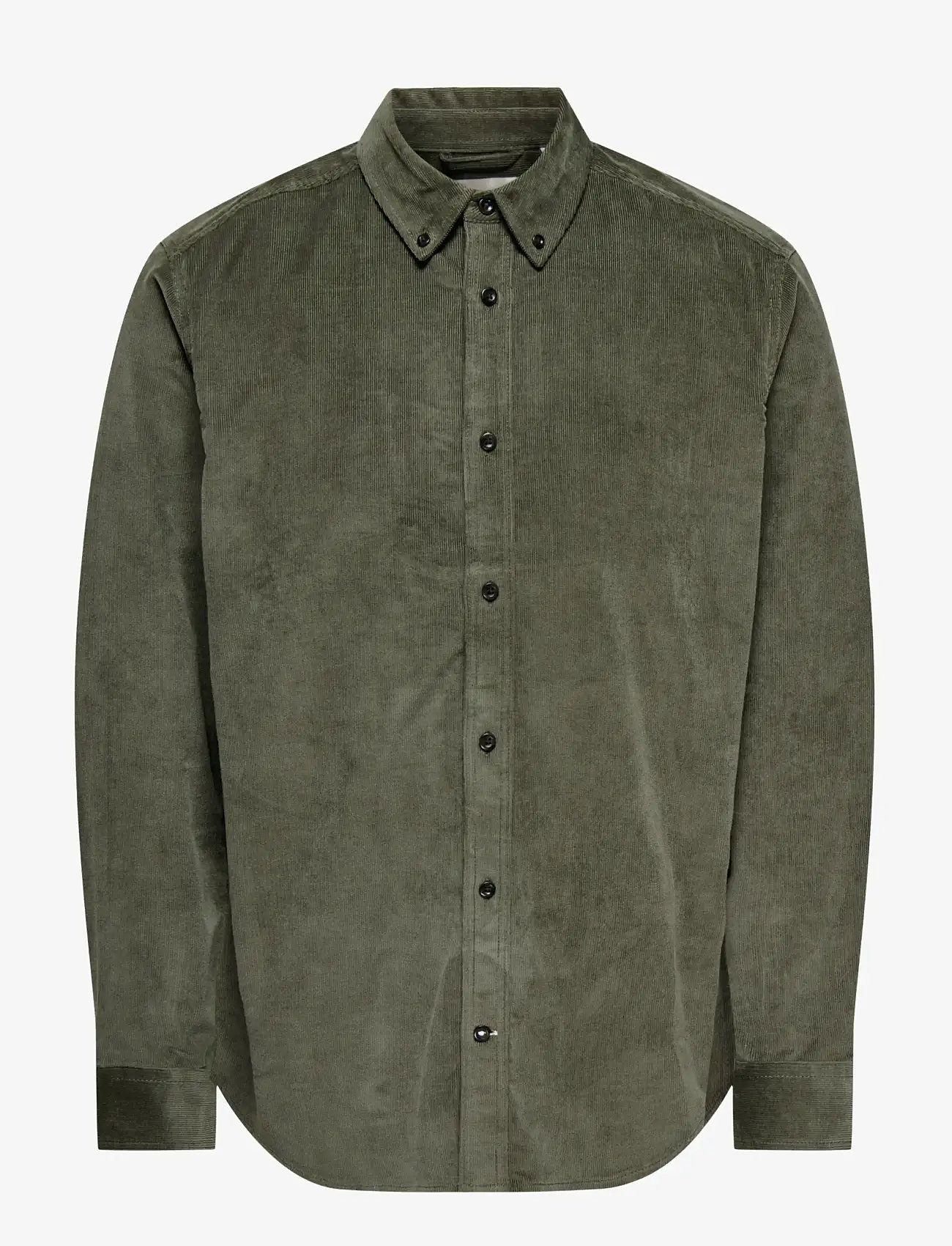 ONLY & SONS - ONSMICHAEL 18W REG CORD STRETCH LS NOOS - cordhemden - castor gray - 1