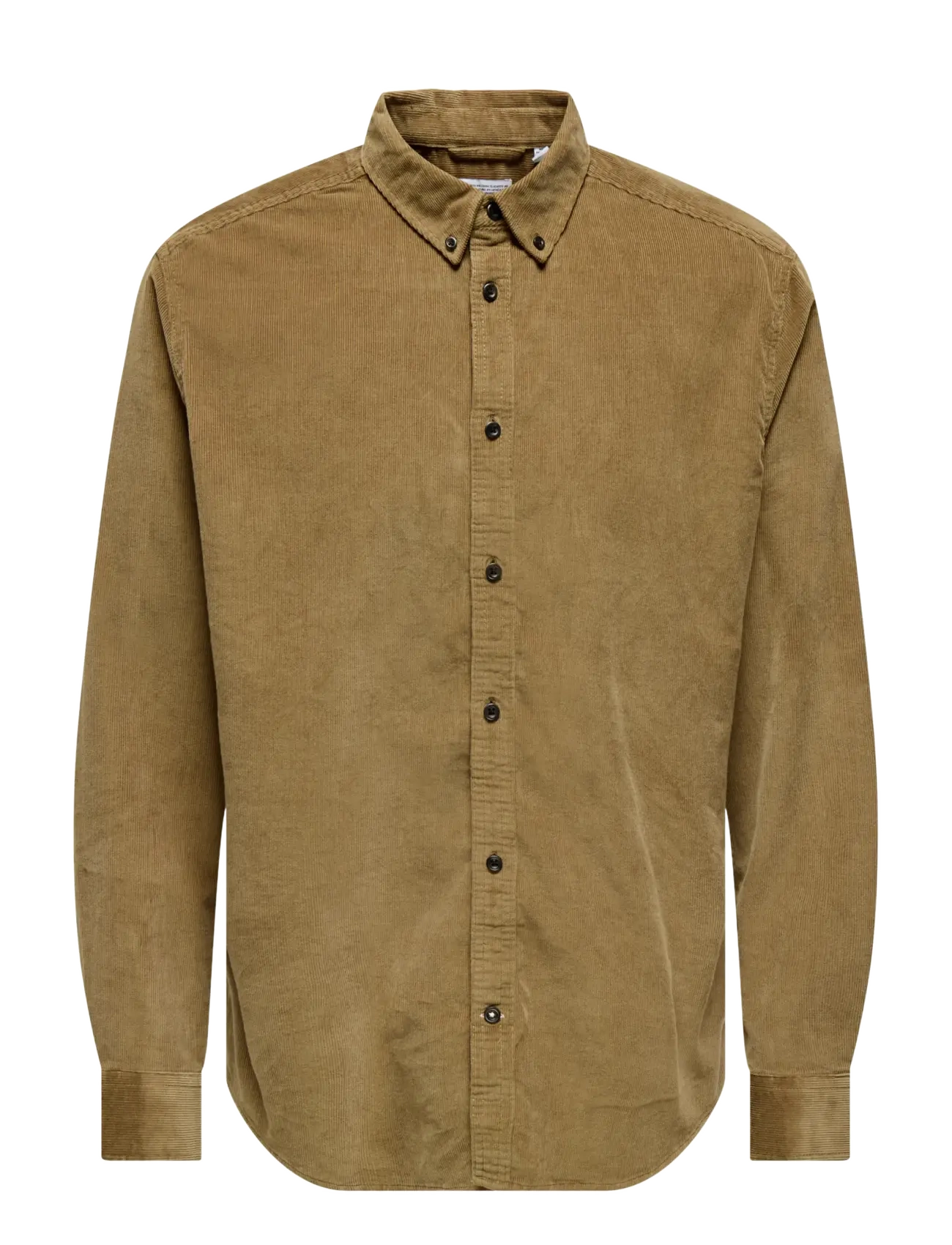 ONLY & SONS ONSMICHAEL 18W REG CORD STRETCH LS NOOS - Skjorter - OTTER / beige