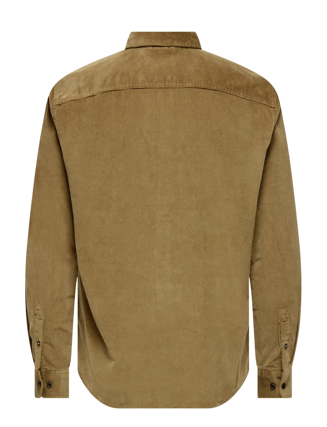 ONLY & SONS - ONSMICHAEL 18W REG CORD STRETCH LS NOOS - manchesterskjortor - otter - 1