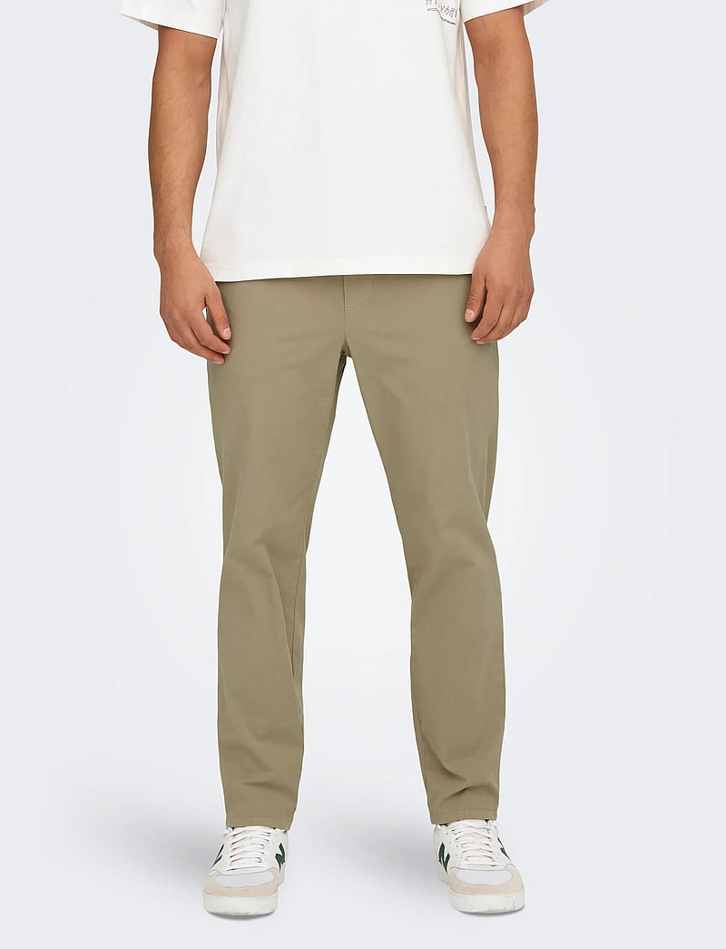ONLY & SONS - ONSLINUS TAPER 0183 PANT NOOS - pantalons décontractés - coriander - 0