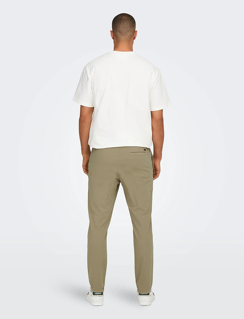 ONLY & SONS - ONSLINUS TAPER 0183 PANT NOOS - pantalons décontractés - coriander - 3