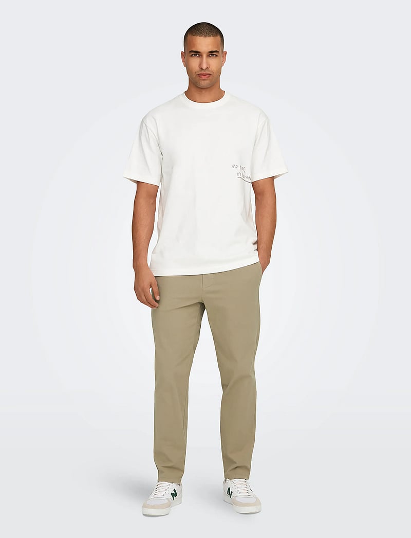 ONLY & SONS - ONSLINUS TAPER 0183 PANT NOOS - pantalons décontractés - coriander - 5