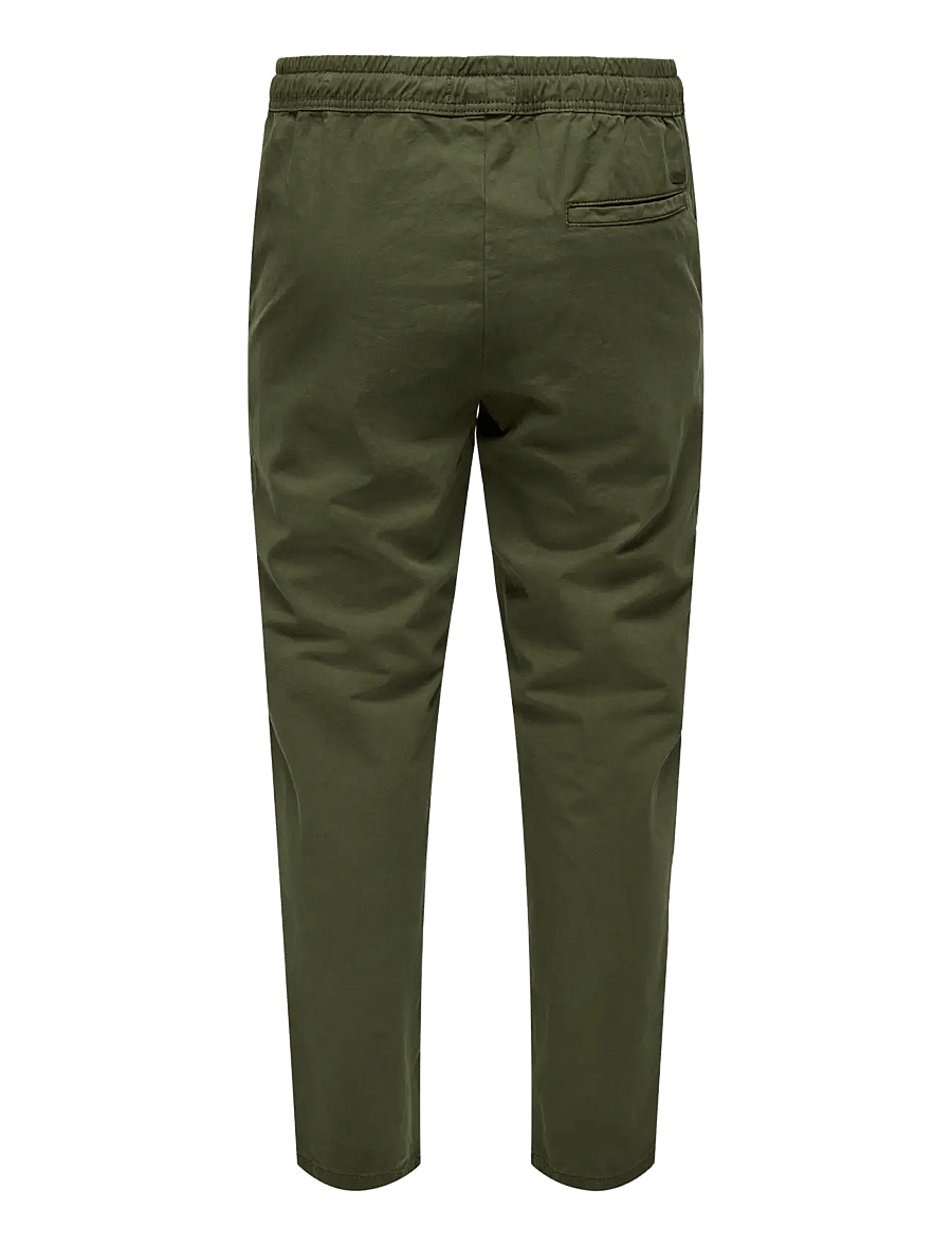 ONLY & SONS - ONSLINUS TAPER 0183 PANT NOOS - casual broeken - olive night - 2