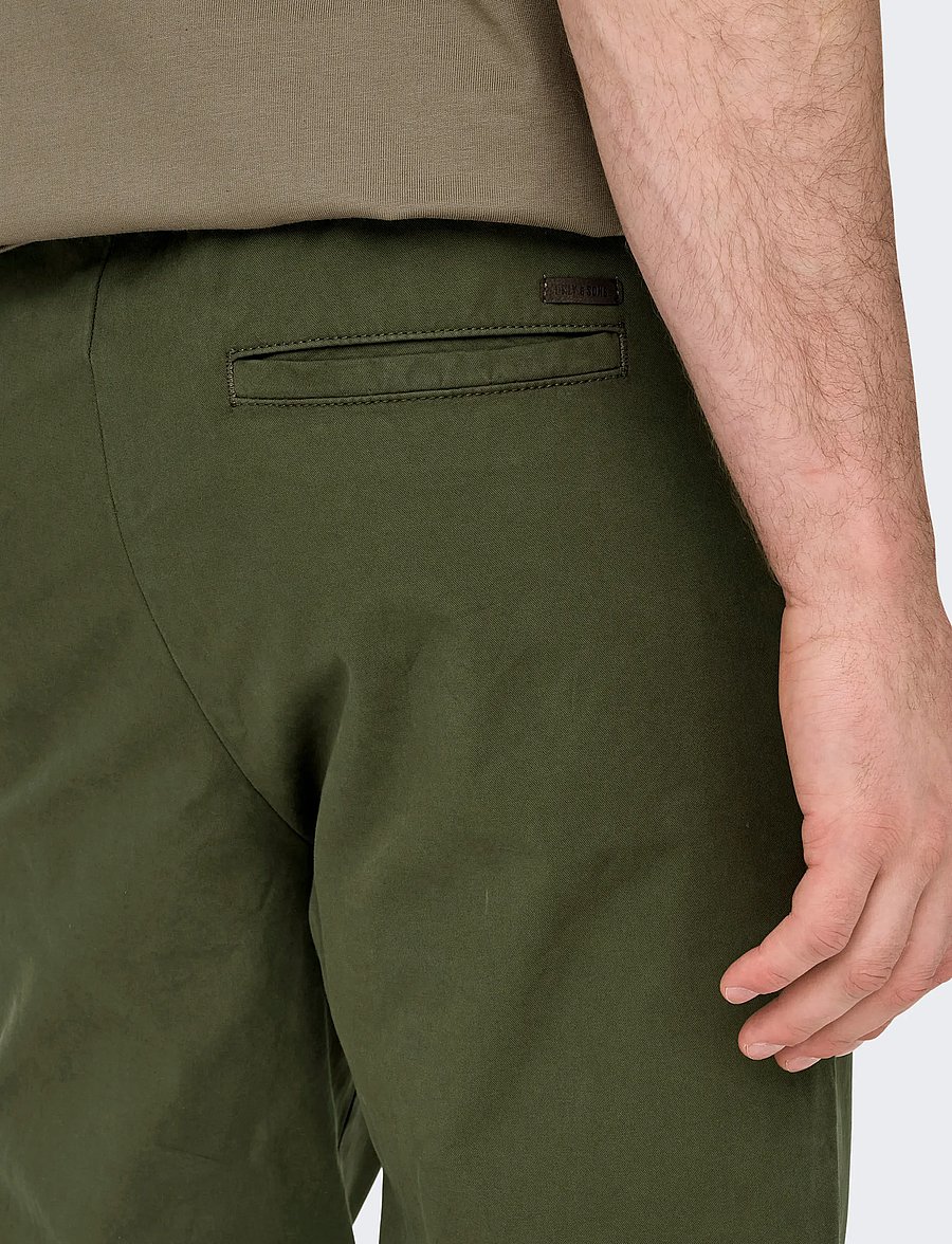 ONLY & SONS - ONSLINUS TAPER 0183 PANT NOOS - casual broeken - olive night - 5