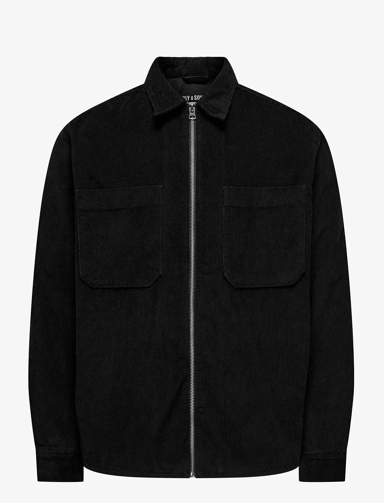 ONLY & SONS - ONSALP 14W RLX 2PKT WASHD CORD ZIP NOOS - black - 0