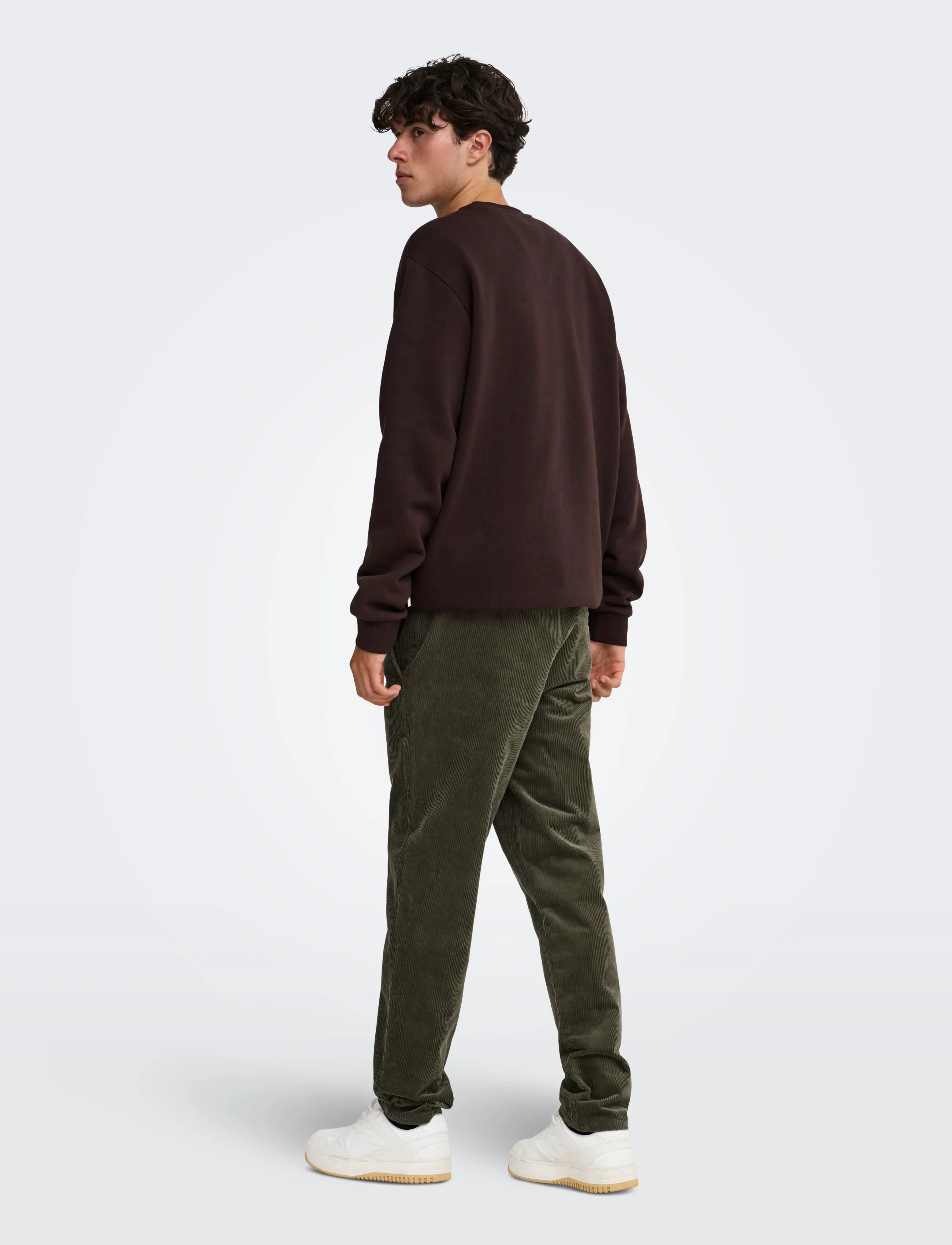 ONLY & SONS - ONSLINUS TAP CORDUROY 0185 PANT NOOS - beluga - 3