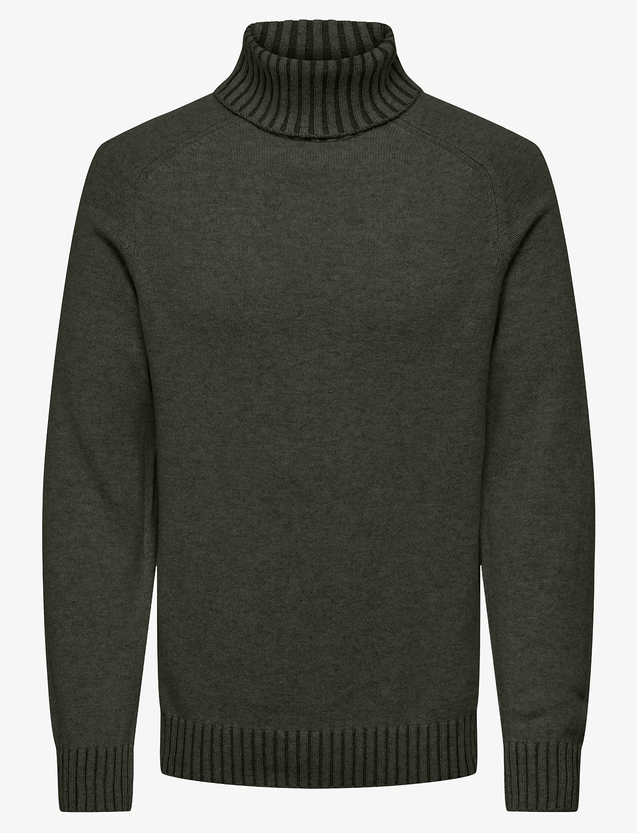 ONLY & SONS - ONSEDDY REG 7 WOOL ROLL KNIT - golfai - rosin - 0