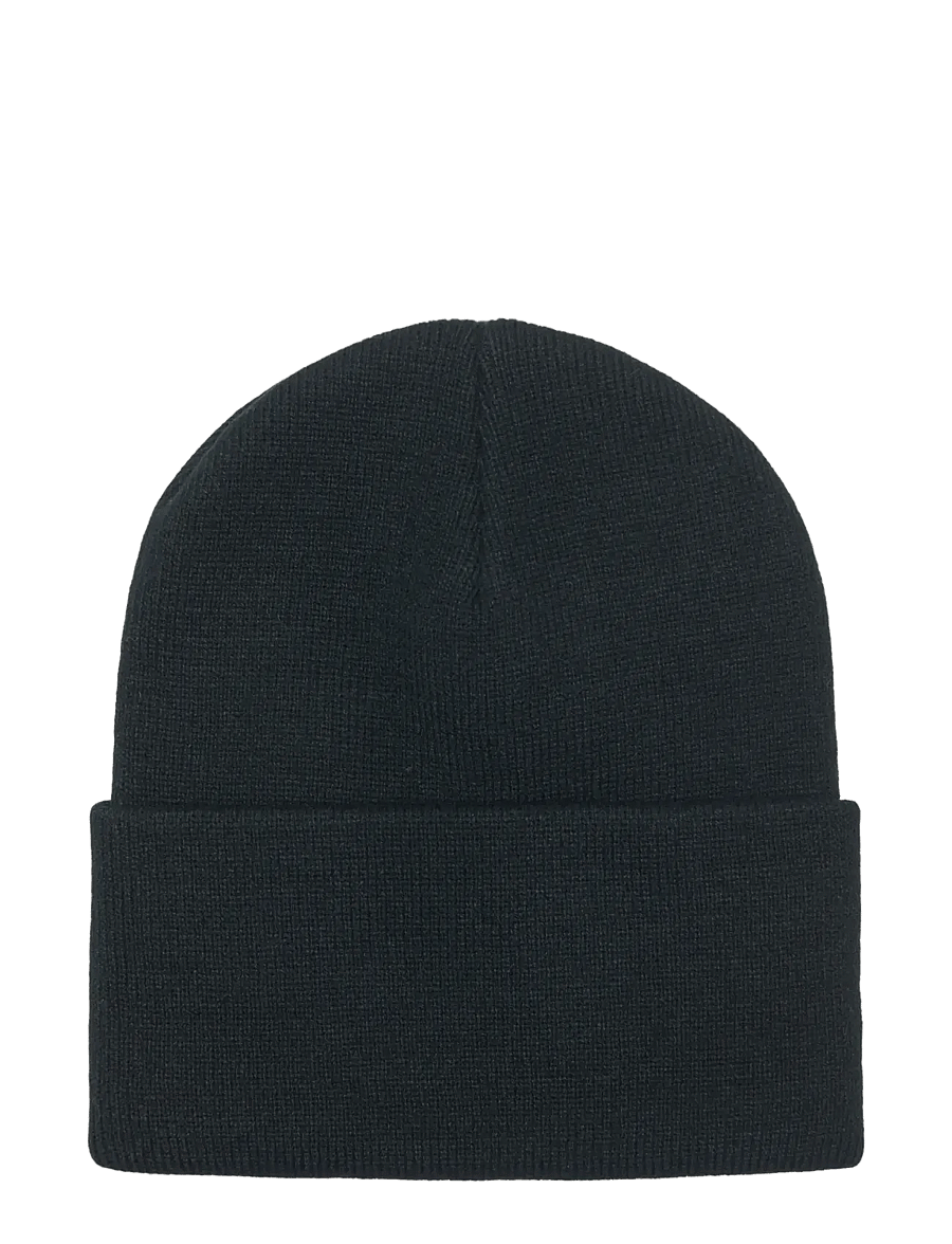 ONLY & SONS - ONSISAAC FLAT KNIT LOGO BEANIE NOOS - kollektionen - black - 1