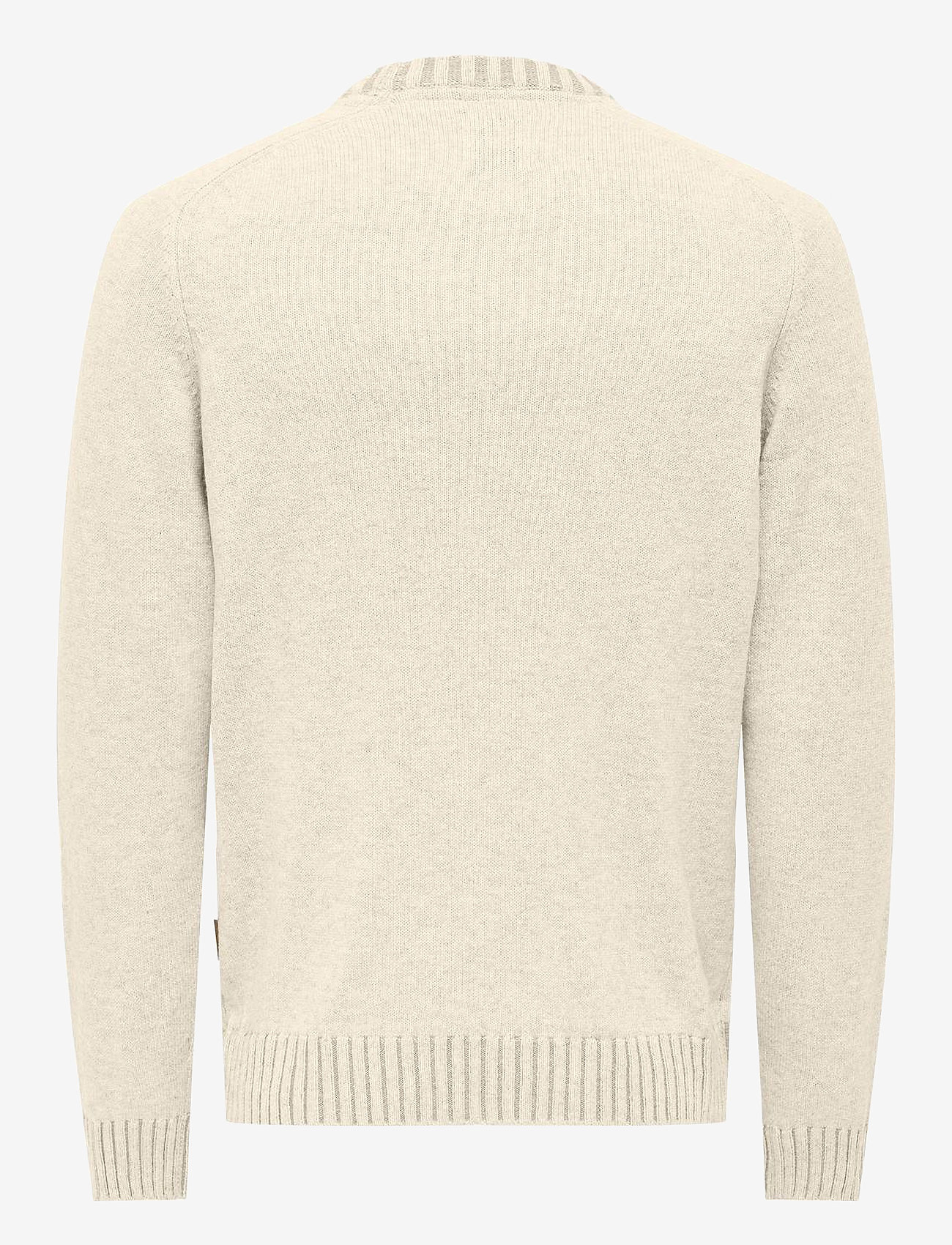 ONLY & SONS - ONSEDDY REG 7 WOOL CREW KNIT - antique white - 1