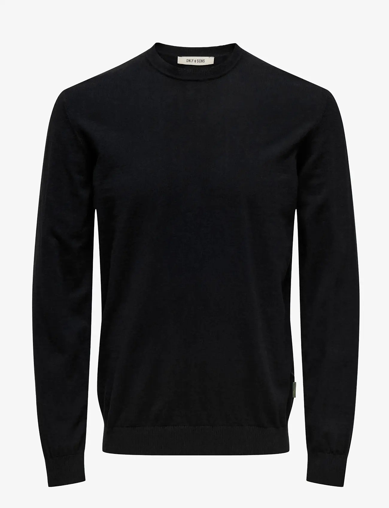 ONLY & SONS - ONSLOUI REG 12 MEL CREW KNIT NOOS - rundhalsad - black - 1