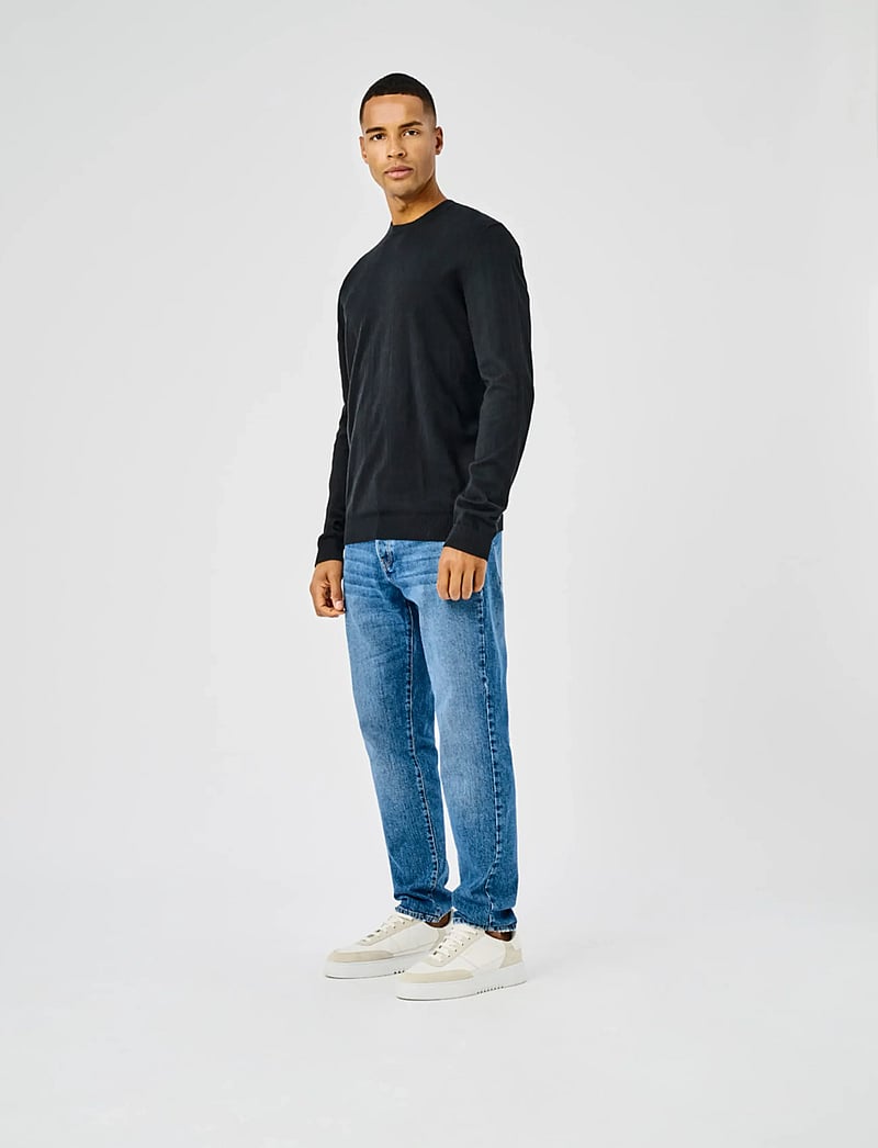 ONLY & SONS - ONSLOUI REG 12 MEL CREW KNIT NOOS - rundhalsad - black - 0