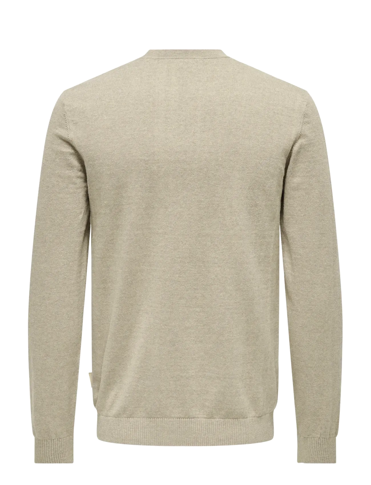 ONLY & SONS - ONSLOUI REG 12 MEL CREW KNIT NOOS - rund hals - oatmeal - 2