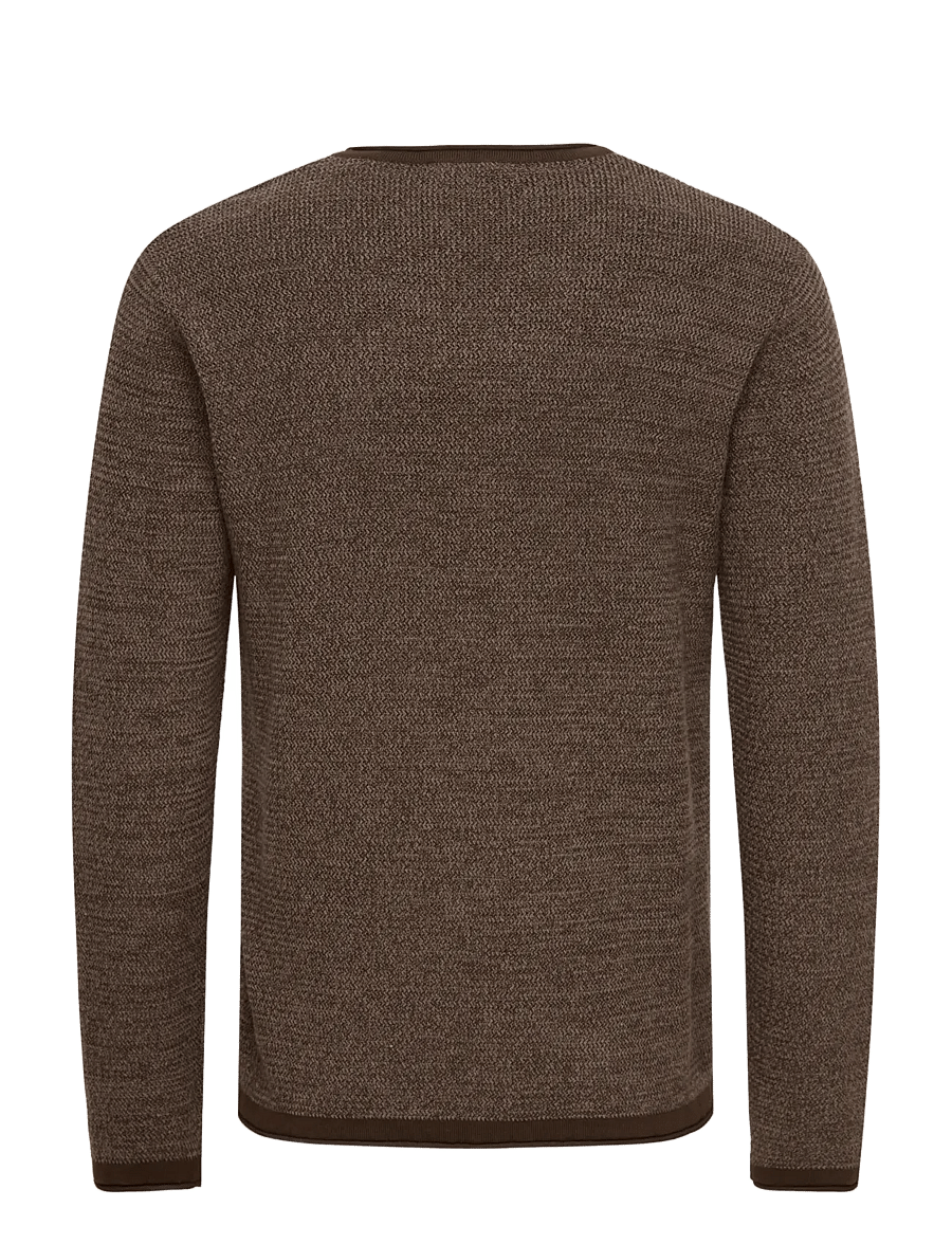 ONLY & SONS - ONSERIC REG 12 STRUC CREW KNIT NOOS - demitasse - 2