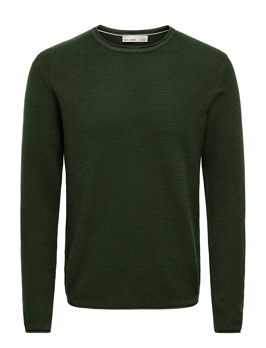 ONLY & SONS - ONSERIC REG 12 STRUC CREW KNIT NOOS - rundhalsad - rosin - 1