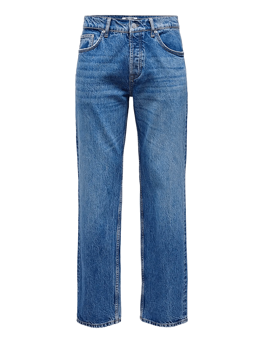 ONLY & SONS - ONSEDGE STRAIGHT BROMO 0017 DOT DNM NOOS - klassikalised teksad - special bright blue denim - 1