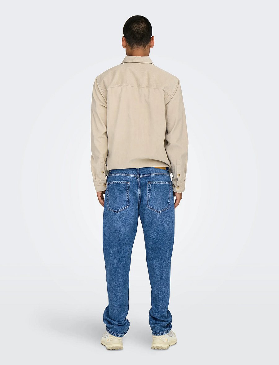ONLY & SONS - ONSEDGE STRAIGHT BROMO 0017 DOT DNM NOOS - klassikalised teksad - special bright blue denim - 3