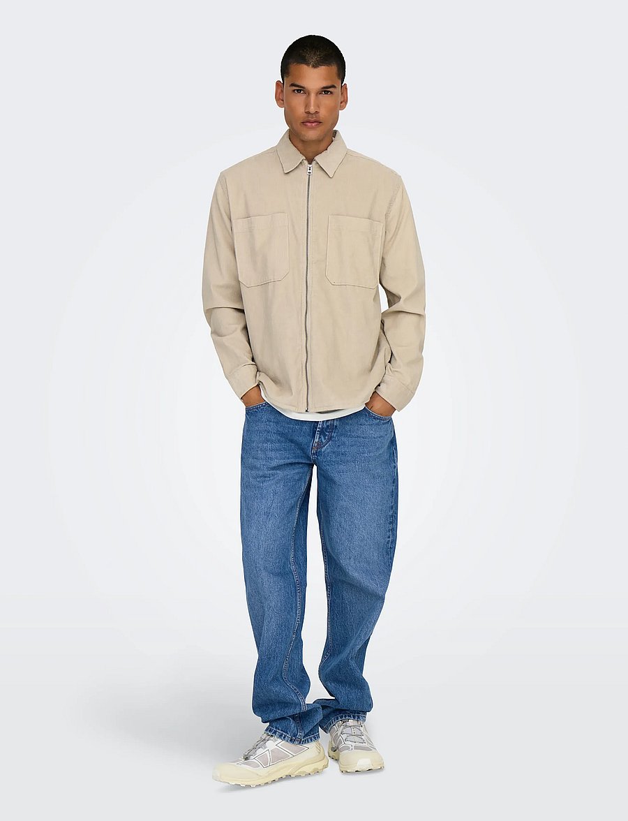 ONLY & SONS - ONSEDGE STRAIGHT BROMO 0017 DOT DNM NOOS - klassikalised teksad - special bright blue denim - 4