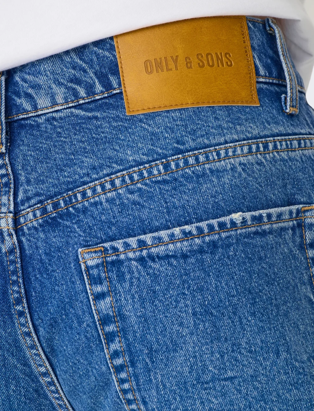 ONLY & SONS - ONSEDGE STRAIGHT BROMO 0017 DOT DNM NOOS - tavalised teksad - special bright blue denim - 5