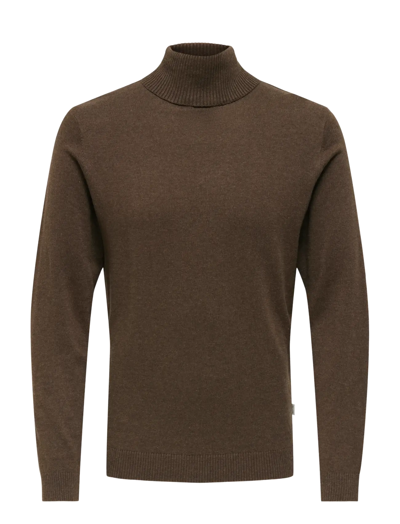 ONLY & SONS ONSLOUI REG 12 MEL ROLL KNIT NOOS - Rollkragenpullover - COFFEE BEAN / brown