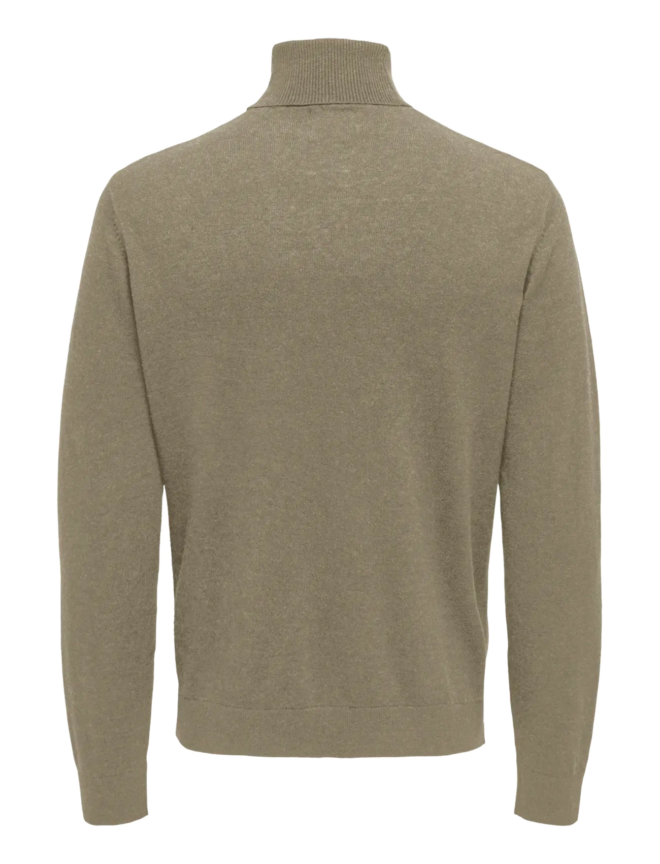 ONLY & SONS - ONSLOUI REG 12 MEL ROLL KNIT NOOS - desert taupe - 2