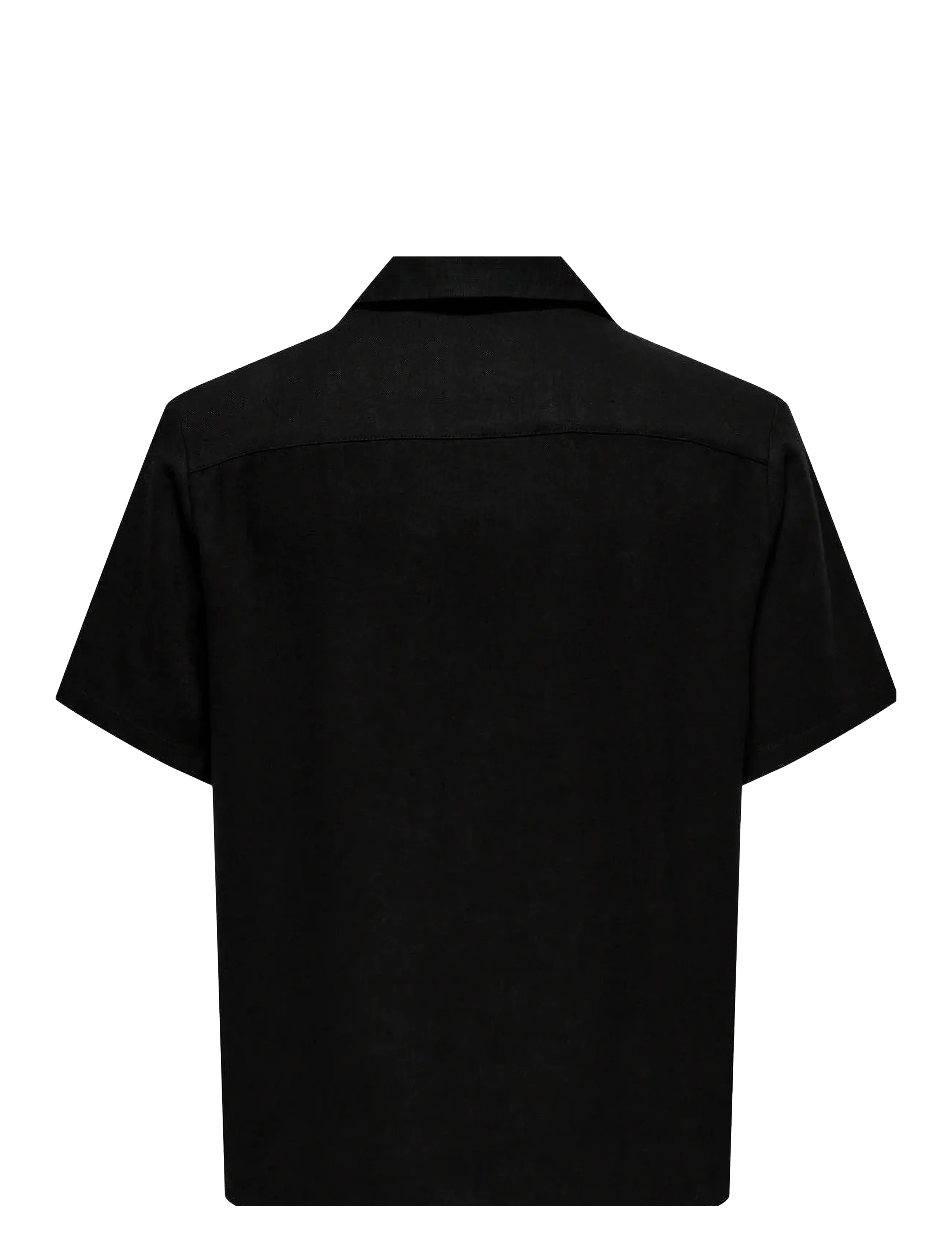 ONLY & SONS - ONSKARI RESORT SS SHIRT VISC LIN 0075 CS - leinenhemden - black - 1
