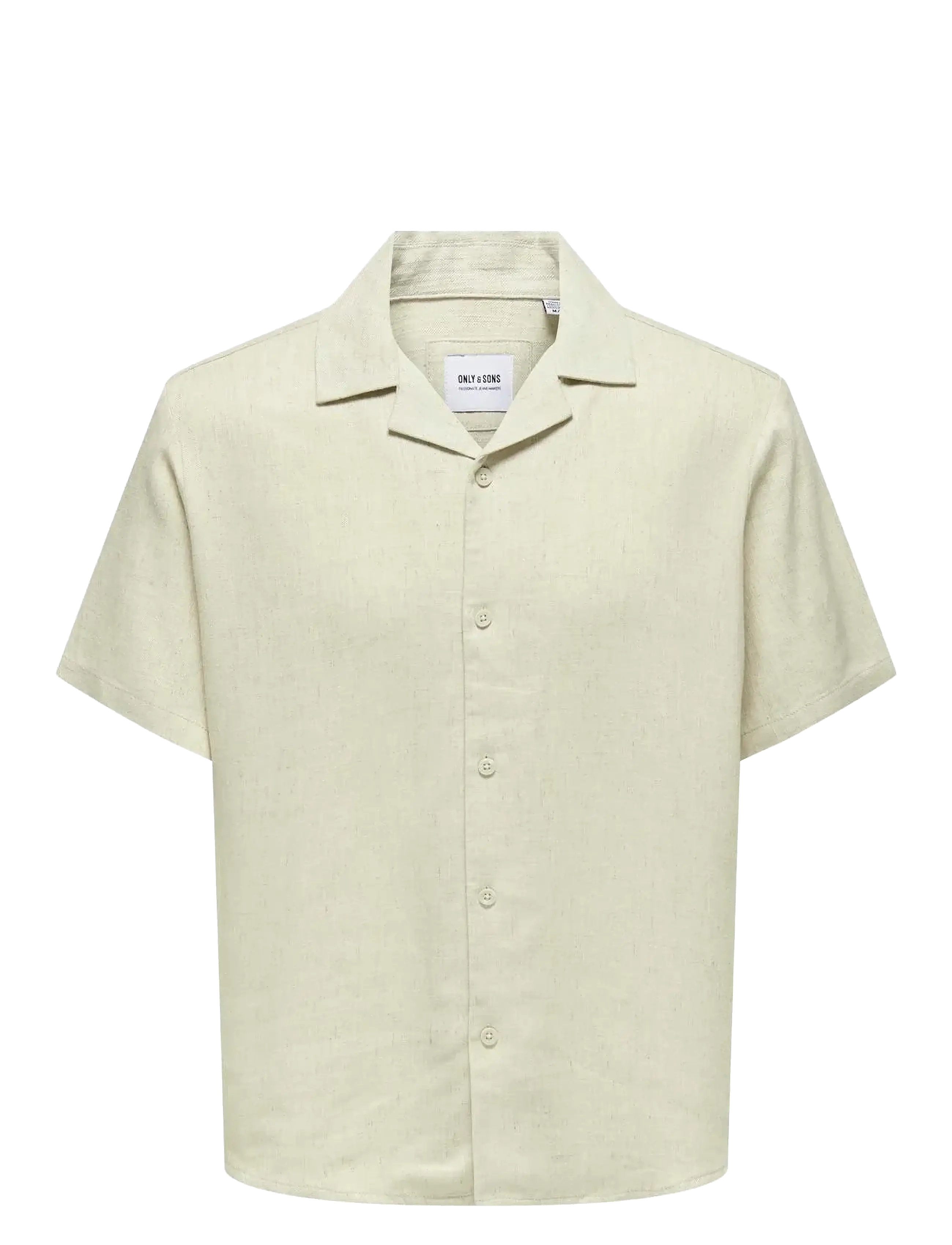 ONLY & SONS ONSKARI RESORT SS SHIRT VISC LIN 0075 CS - Hemden - OATMEAL / beige