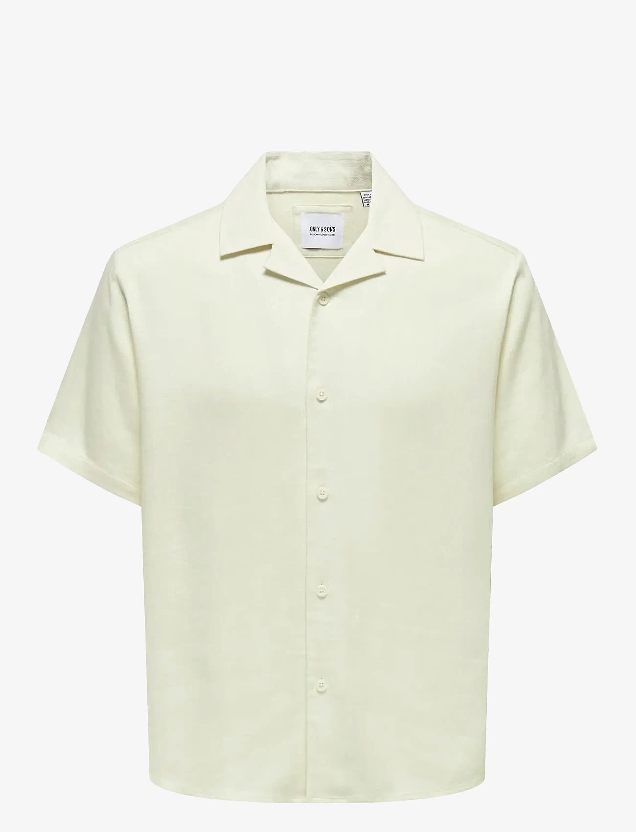 ONLY & SONS - ONSKARI RESORT SS SHIRT VISC LIN 0075 CS - leinenhemden - white - 0