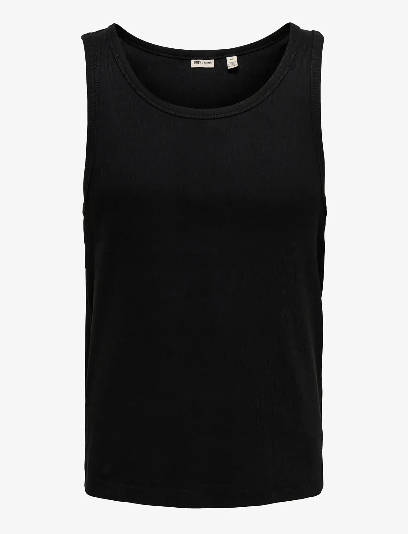 ONLY & SONS - ONSTANNER REG SL TANK TOP NOOS - sleeveless shirts - black - 1
