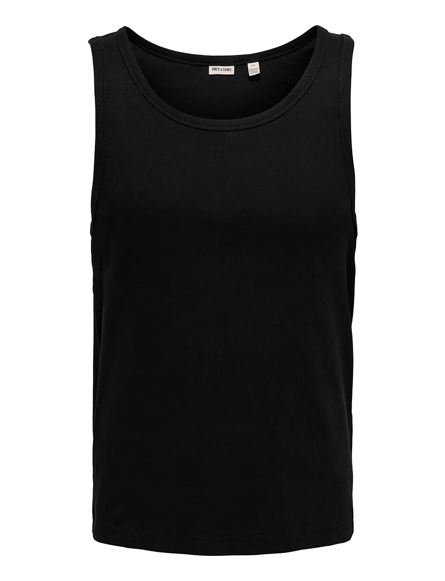 ONLY & SONS - ONSTANNER REG SL TANK TOP NOOS - tank tops - black - 1