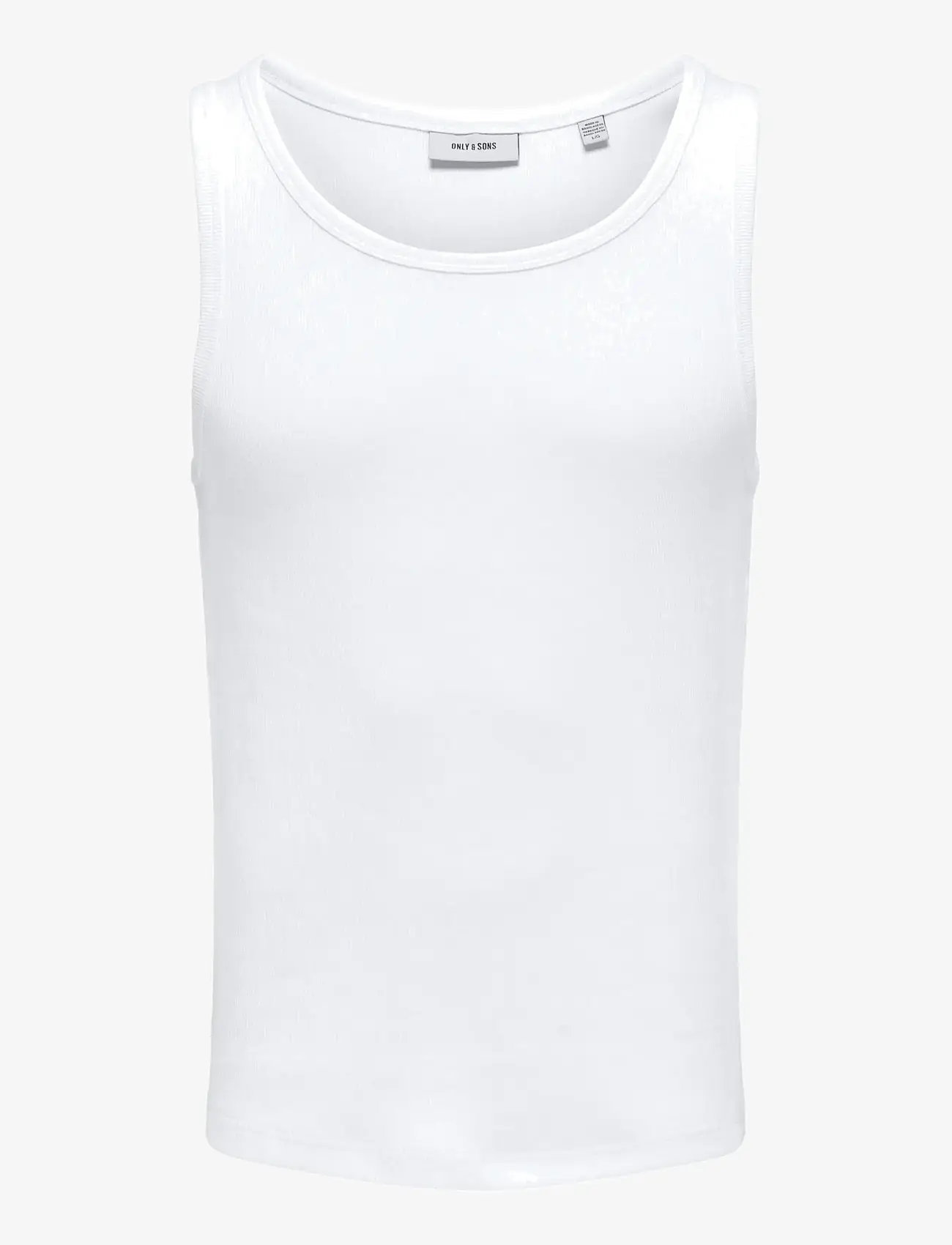 ONLY & SONS - ONSTANNER REG SL TANK TOP NOOS - tanktops - bright white - 1